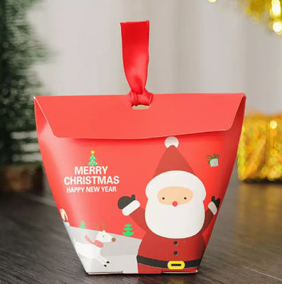 6*6*10cm Document het Suikergoedvakje Santa Claus Printing van de Kerstmisgift