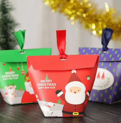 6*6*10cm Document het Suikergoedvakje Santa Claus Printing van de Kerstmisgift